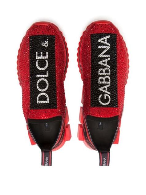 dolce gabbana sneakers with bling